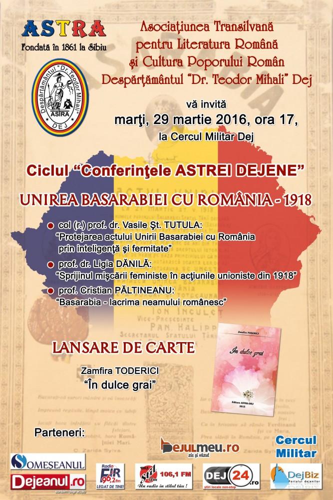 Conferinta Unirea Basarabiei cu Romania Dej