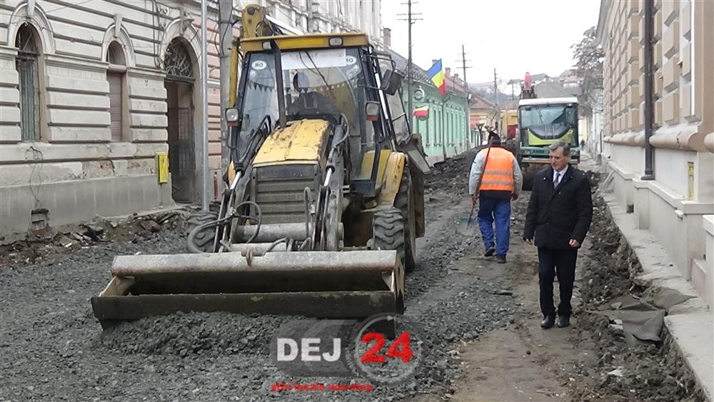 Lucrari modernizare strada Mihai Eminescu Dej (4)