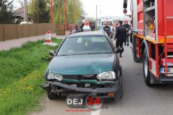 ACCIDENT în Gherla, soldat cu o persoană rănită. O șoferită nu a păstrat distanța de siguranță în mers – FOTO/VIDEO