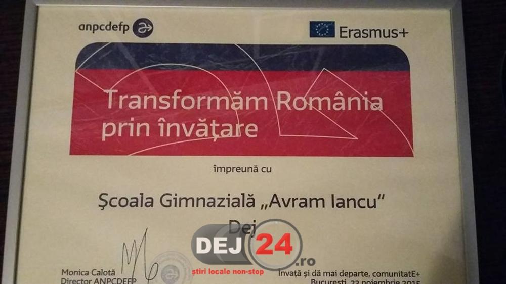 Scoala Gimnaziala Avram Iancu Dej concurs  Made for Europe (4)