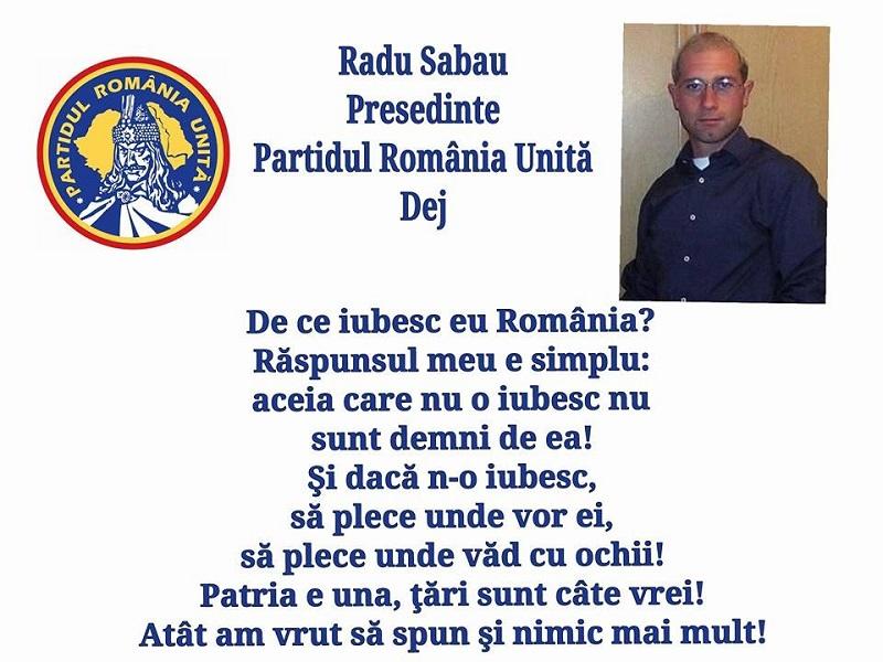 candidat PRU Radu Sabau