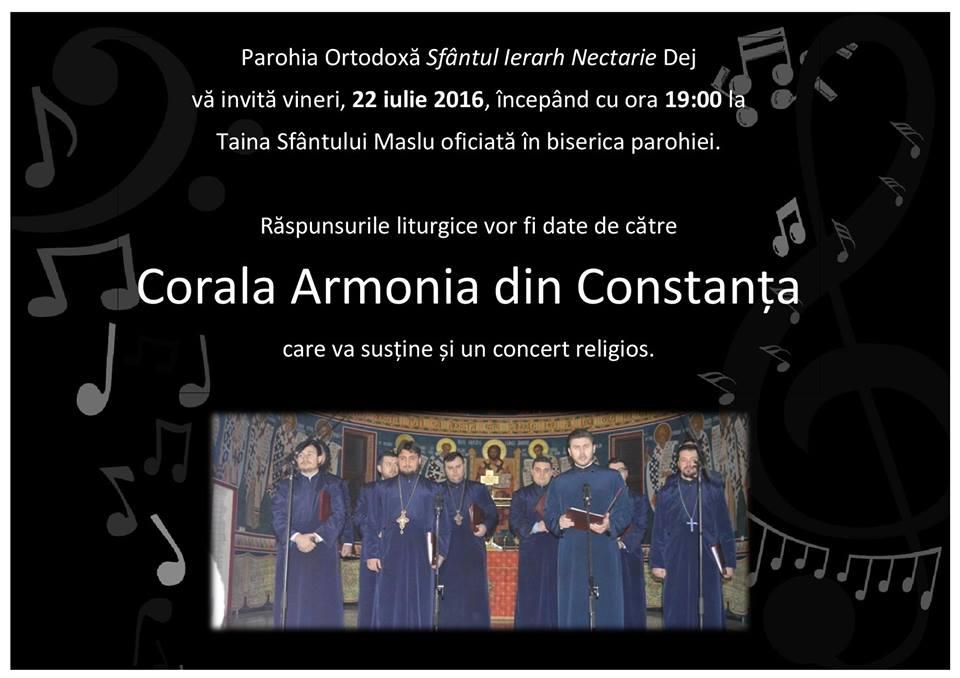 Afis concert Corala Armonia
