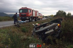 ACCIDENT pe DN1C, cu trei autovehicule implicate, în Coplean! O șoferiță a ajuns la spital – FOTO/VIDEO